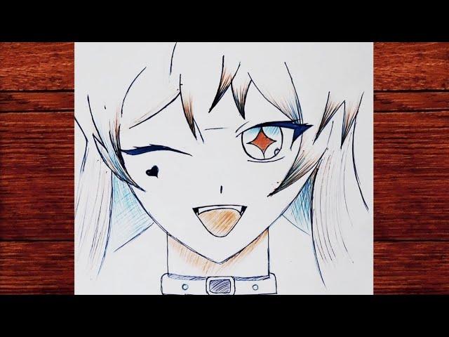 Easy Anime Drawing / Yeni Başlayanlar İçin Sevimli Anime Kızı Çizimi / M.A Çizim