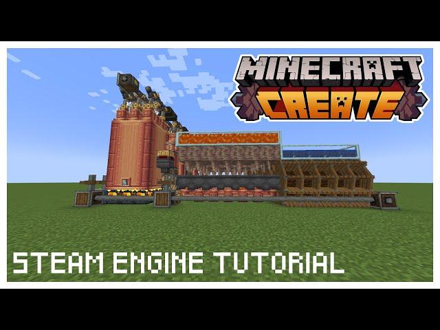 The UNBREAKABLE Steam Engine TUTORIAL | Create Mod 1.19.2 | #tutorial  #minecraft #create