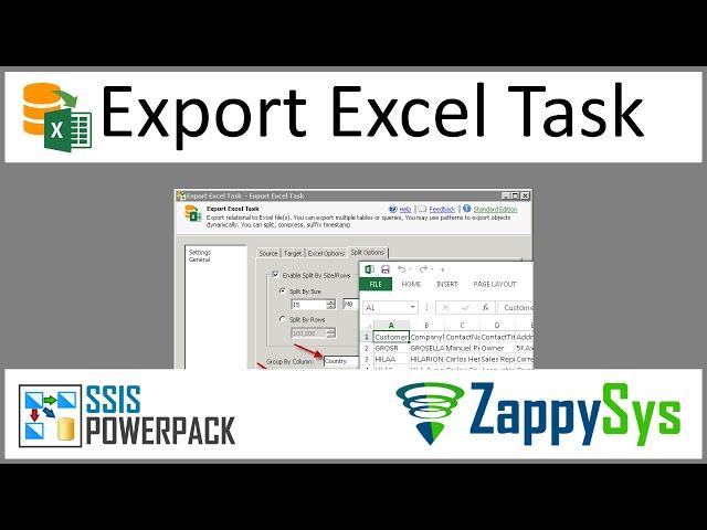 SSIS Export Excel Task - Generate excel Dynamically