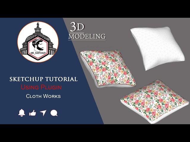 Sketchup tutorial parametric | Make Pillow In SketchUp | cushion in sketchup