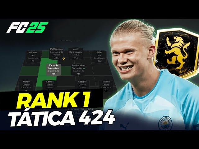 FORMAÇÃO 424 RANK 1! TÁTICA META ATUALIZADA | EA FC 25