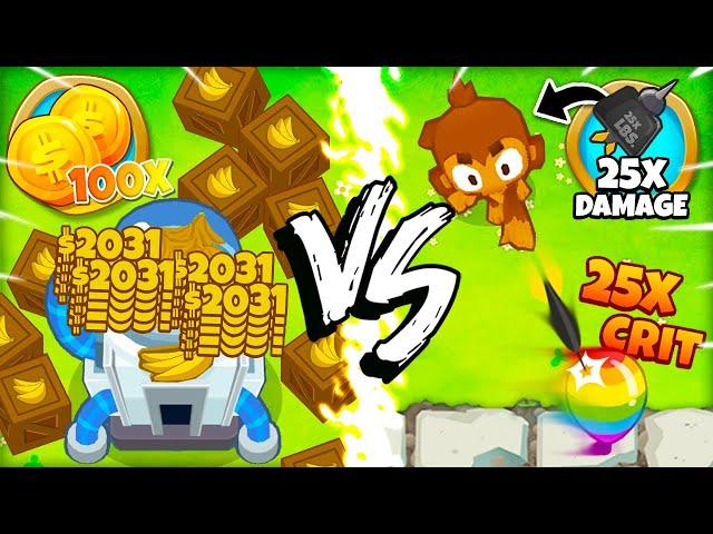 100x Money vs 25x Damage in BTD 6!