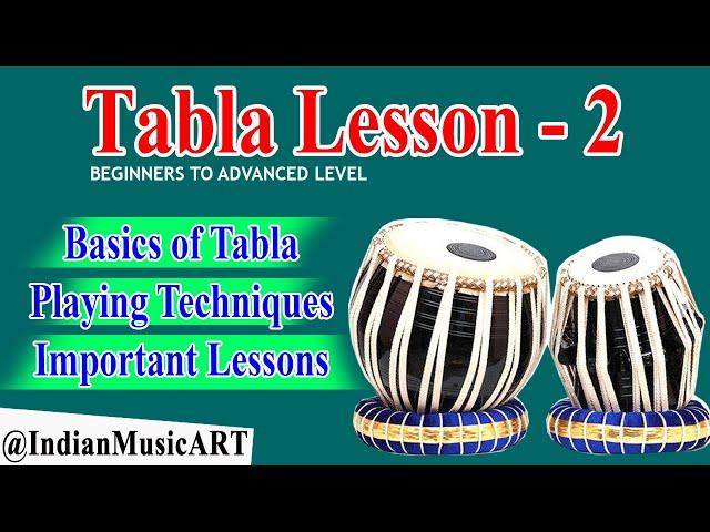 Learn Tabla Lesson - 2 | Basic Tabla Bols Playing Techniques