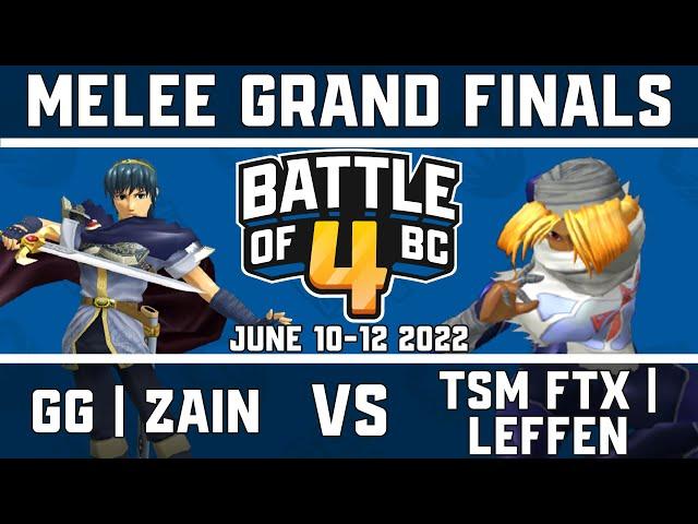 Golden Guardians | Zain vs TSM FTX | Leffen - Melee Singles Grand Finals - Battle of BC 4