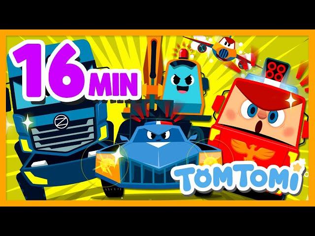 BEST Vehicles Songs Compilation | 16min | Kids Song | Preschool Songs | TOMTOMI