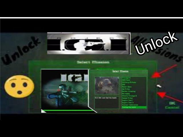 How to unlock Project IGI 1 all missions unlock in this video