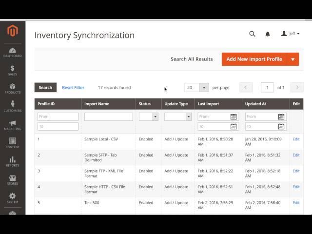 Magento 2.0 Inventory Synchronization Module Extension