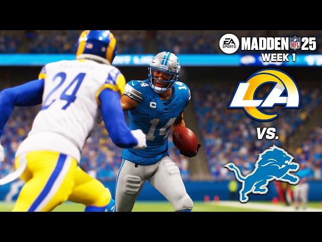 Los Angeles Rams vs. Detroit Lions | Week 1 Madden 25 Simulation