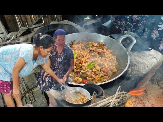 Masak krengsengan kambing pedas