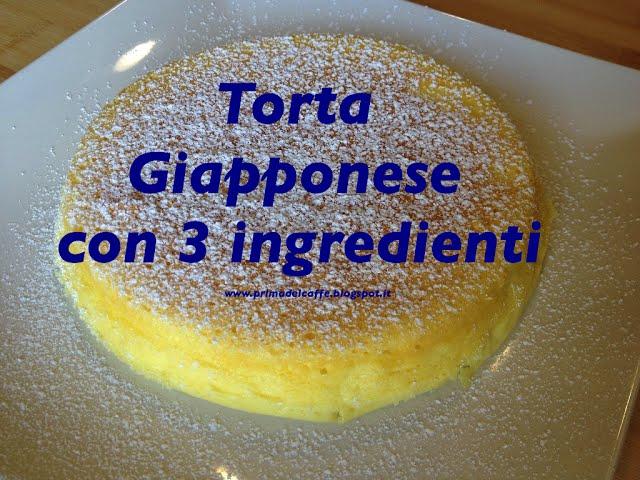 Torta giapponese con 3 ingredienti