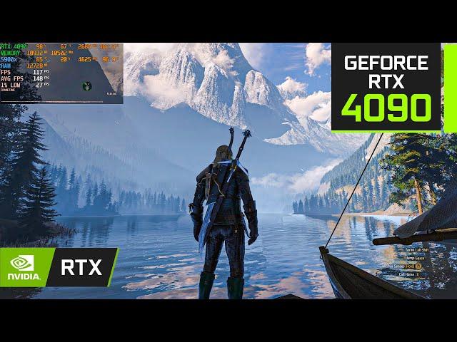 The Witcher 3 - RTX 4090 Maximum Settings (4K + RAY TRACING + DLSS )