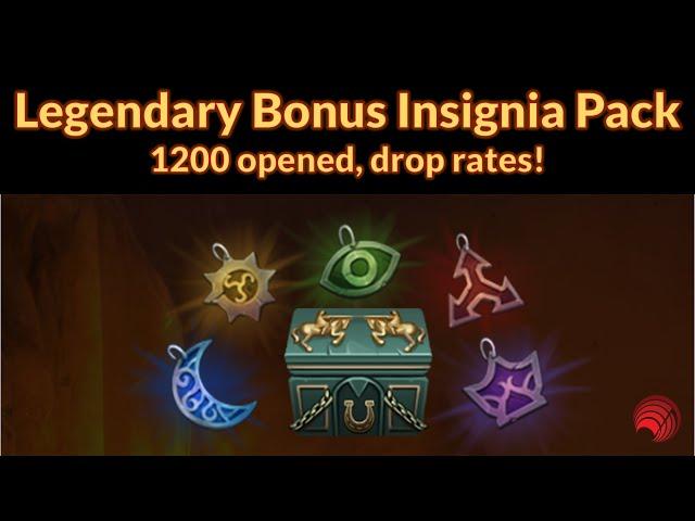 Neverwinter: Opening 1200 Legendary Bonus Insignia packs - droprates!