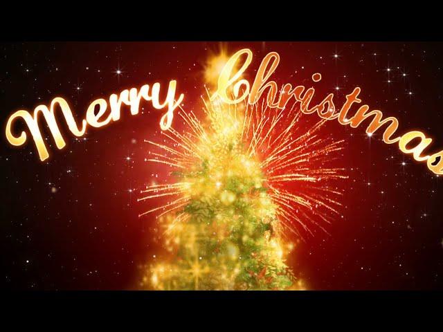 "MERRY CHRISTMAS"  Free Video Background Loops - Royalty Free Motion Graphics.