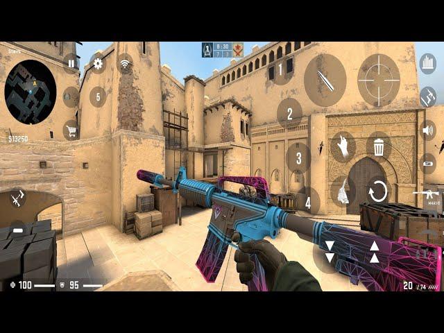 CS:GO MOBILE | CSMOS V7 UPDATE BY @Billflx ANDROID MIRAGE GAMEPLAY!!