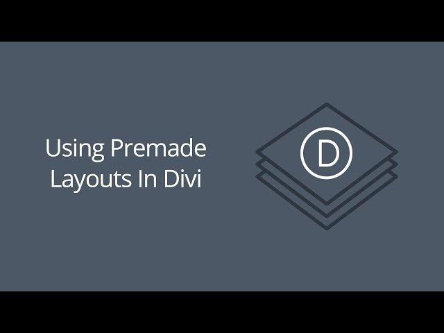 Divi Pre-Made Layouts