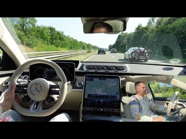 Mercedes AMG S 63 E PERFORMANCE 802 PS und 290+ Km/h auf der Autobahn fahren + 0-100 Launch Control