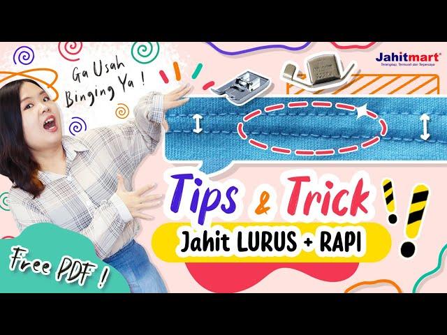 Cara menjahit lurus dan rapi untuk pemula | Mudah dan hasilnya Rapih !