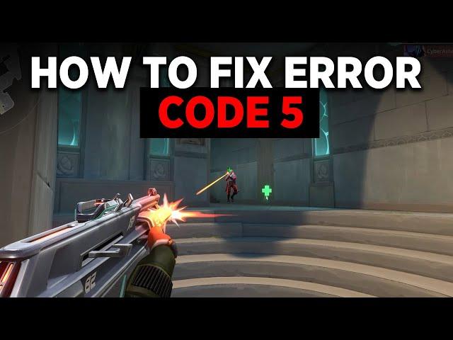 Fix Valorant Error Code VAL 5 - The game has lost connection please relaunch the client to restore