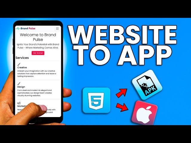 How to Convert a Website into an App | Convert HTML to APK and iOS App