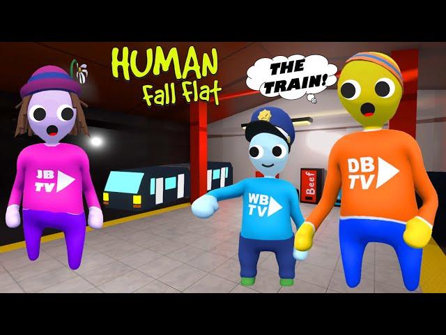 WE ARE IN THE SUBWAY FROM GANG BEASTS IN HUMAN FALL FLAT