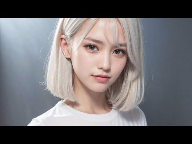 AI Beauty Lookbook | Platinum Blonde Hair 2K