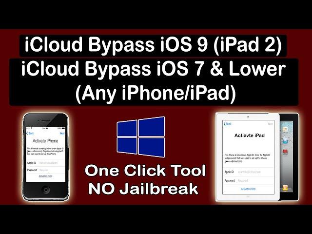 iCloud Bypass iOS 9.3.5/9.3.6 iPad 2|iCloud Bypass iOS 7.1.2|iCloud Bypass IPAD 2|Bypass iPhone 4