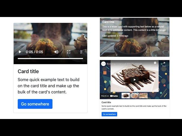 Bootstrap Video Card