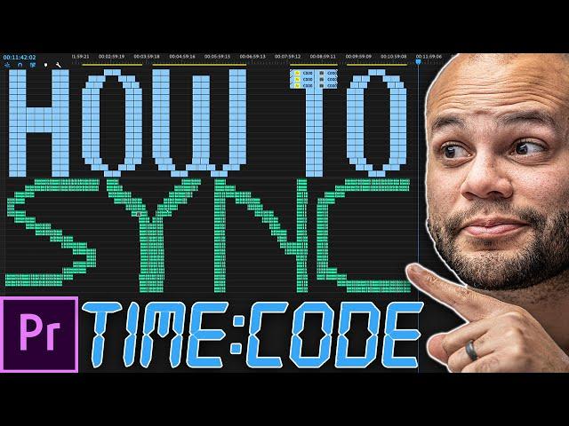 How To Sync Video and Audio To Timecode In Premiere Pro