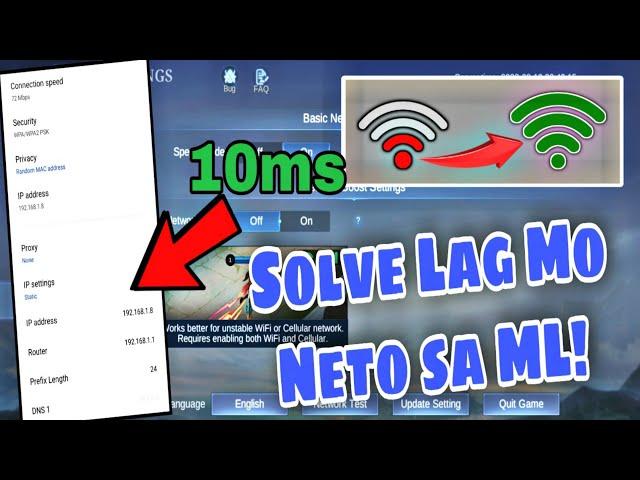 PAANO TANGGALIN LAG SA ML (UNSTABLE NETWORK,RED PING) FIX 100%