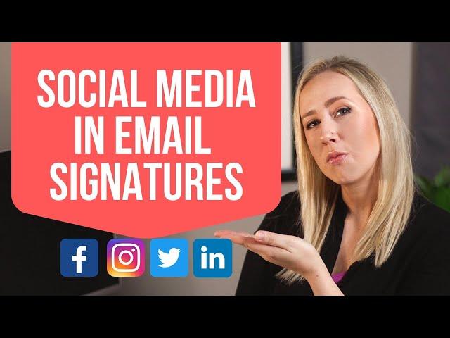 How to put social media icons in your email signature