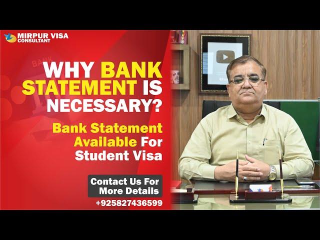 Bank Statement for Student Visa 2024 | UK 28 Days Bank Statement | Why Bank Statement is Necessary?