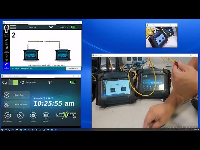 NetXpert XG2 Fiber Qualification with BERT (bit error rate test)