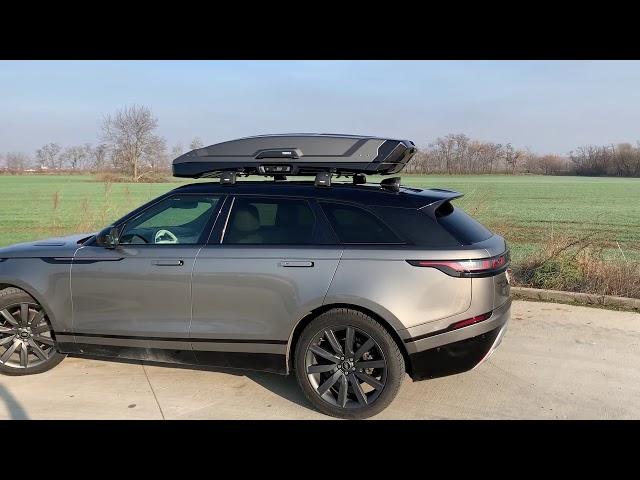 Thule Vector - roof box on Land Rover Velar