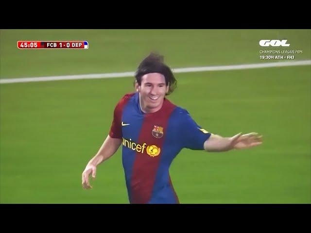 Lionel Messi Goal vs Deportivo (Home) 2006-07 English Commentary HD 720p