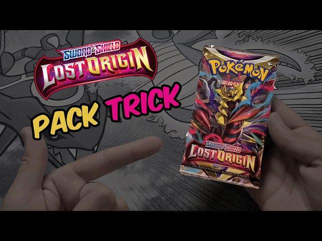 Lost Origin TCG Pack Trick Tutorial: Pokemon Trading Card Game