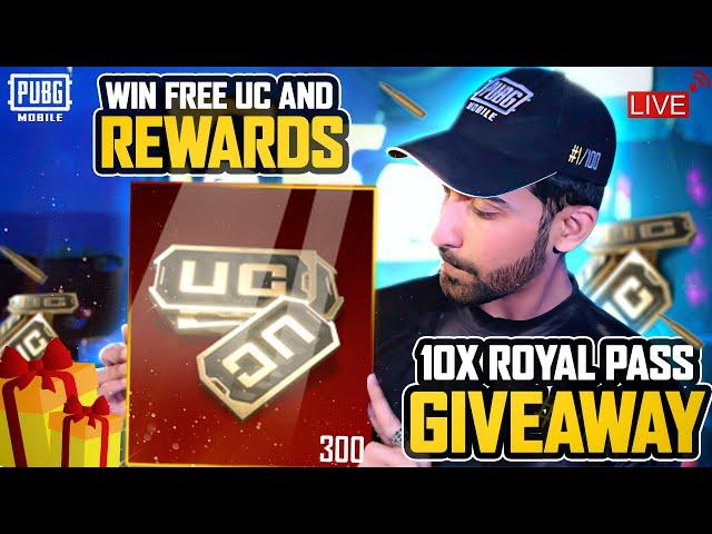 10x Royal Pass Giveaway | Win Free Uc And Rewads I Pubgm | Bgmi