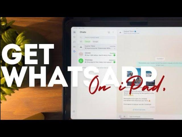 How to run OFFICIAL WHATSAPP on any iPad | New Tutorial 2025 100 % working