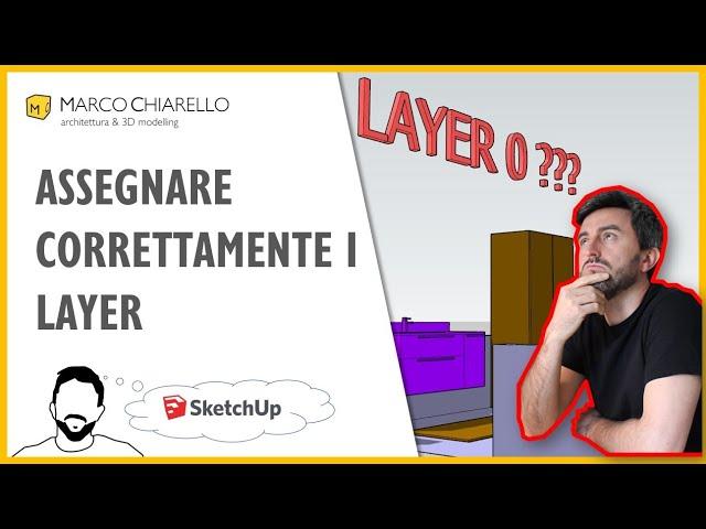 Assegnare correttamente i LAYER (o Tags) in SketchUp