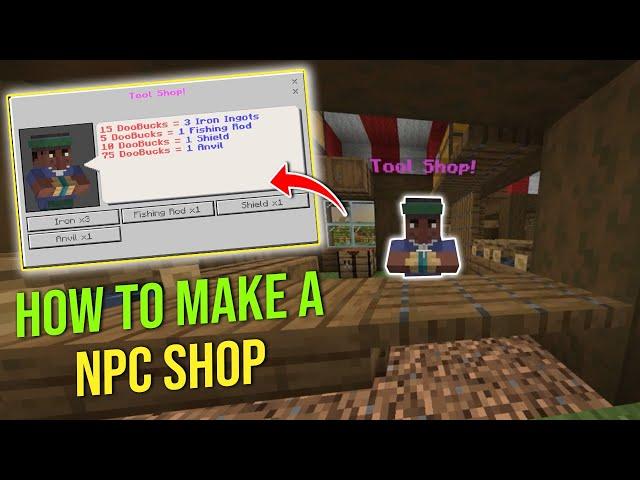 How to Make an NPC Shop in Minecraft *Bedrock*