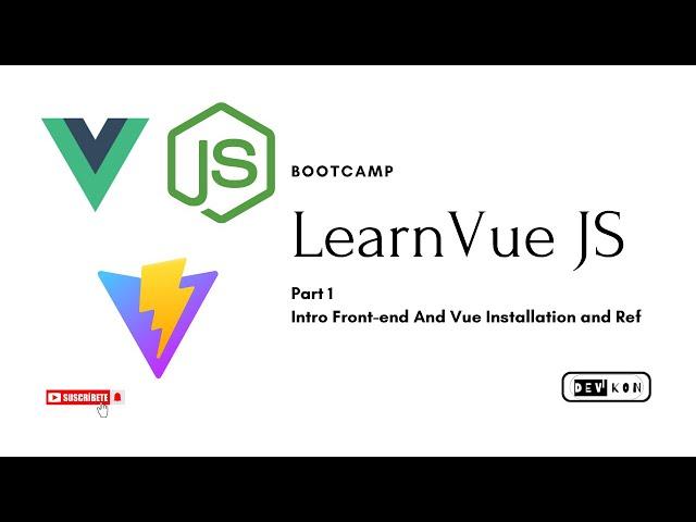 Vue.js Bootcamp Episode 1 - Installation, Refs, and Routing for Beginners 2024