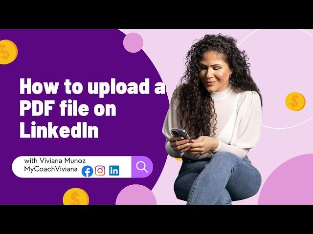 How to upload a PDF file on LinkedIn