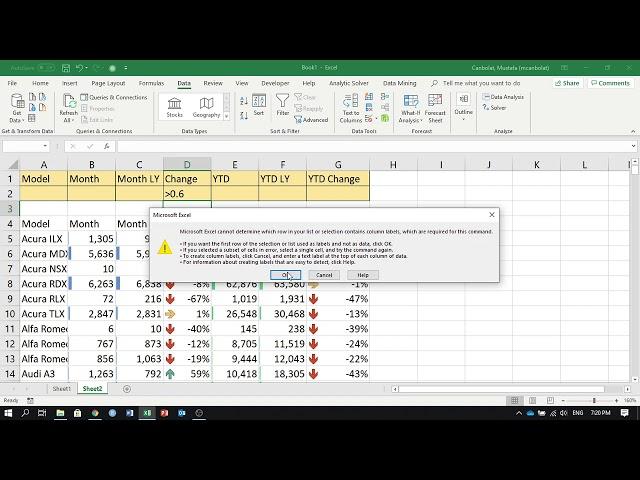 Conditional Formatting with Icon Sets & Advanced Filtering using Macros in Excel.