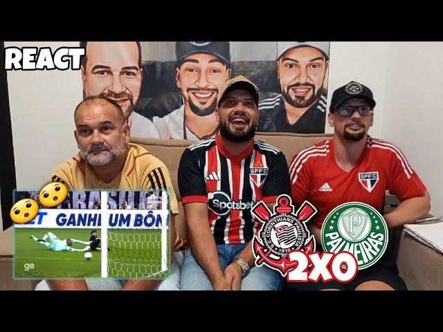 REACT CORINTHIANS 2X0 PALMEIRAS - JOGÃO! CORINTHIANS VENCE DERBY