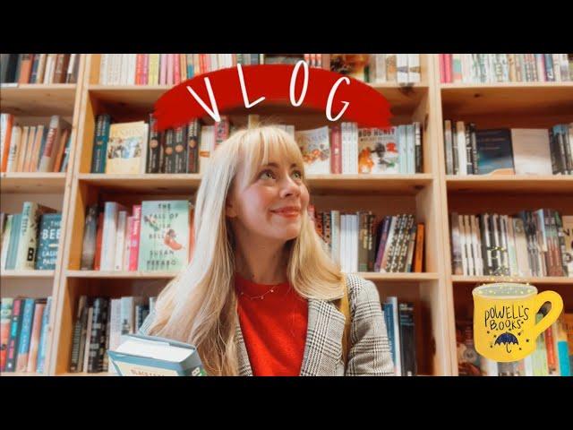 Book shopping, exploring the city, & reading     a cozy Portland weekend vlog