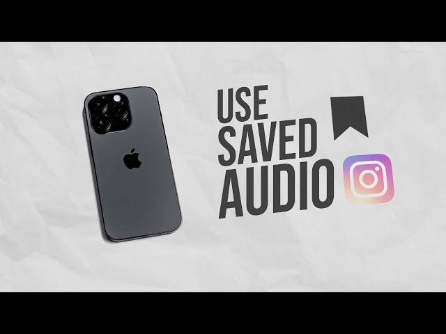 How to Use Saved Audio on Instagram Story (tutorial)