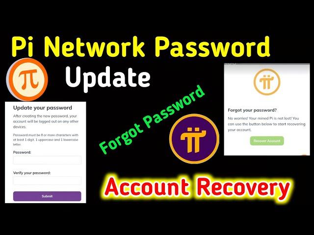 How To Recover Pi Network Password | How To Update Pi Network Paasword  | Pi Network Paasword Reset