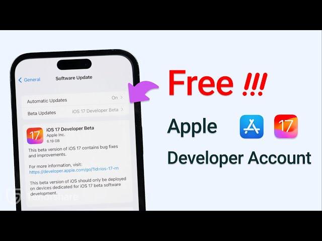 iOS 18/17 Beta Free Download - Apple Developer Account is Free for Everyone Now!