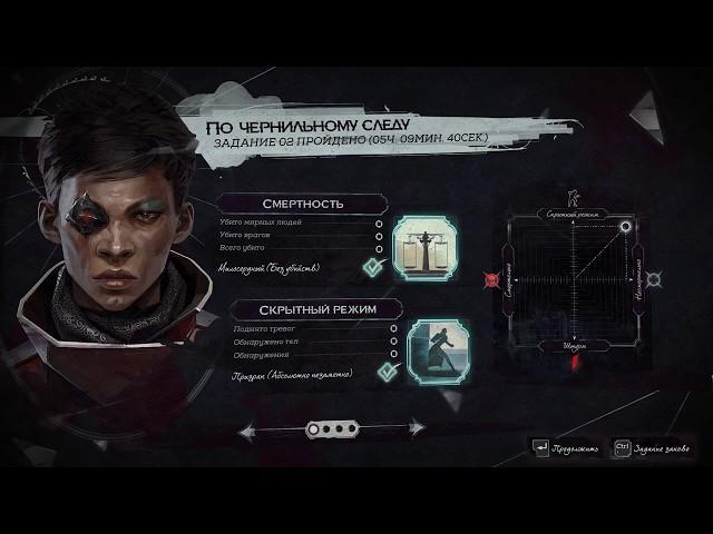 Dishonored: Death of the Outsider - По чернильному следу (Призрак, без убийств)