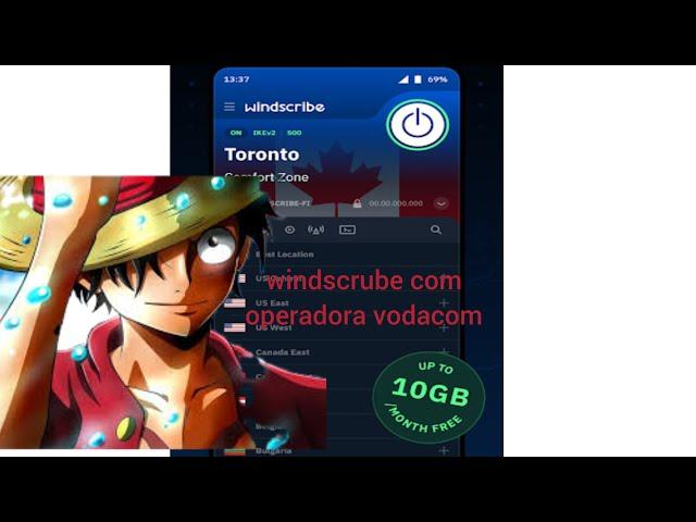 COMO USAR OS 10GB DE WINDSCRIBE VPN [MOVITEL & VODACOM)