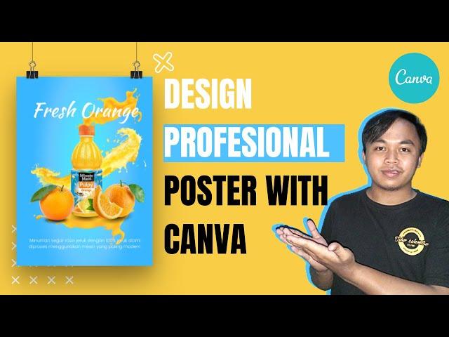 Beginner Canva Tutorial How to Create an attractive and professional Drink Product Poster in Canva